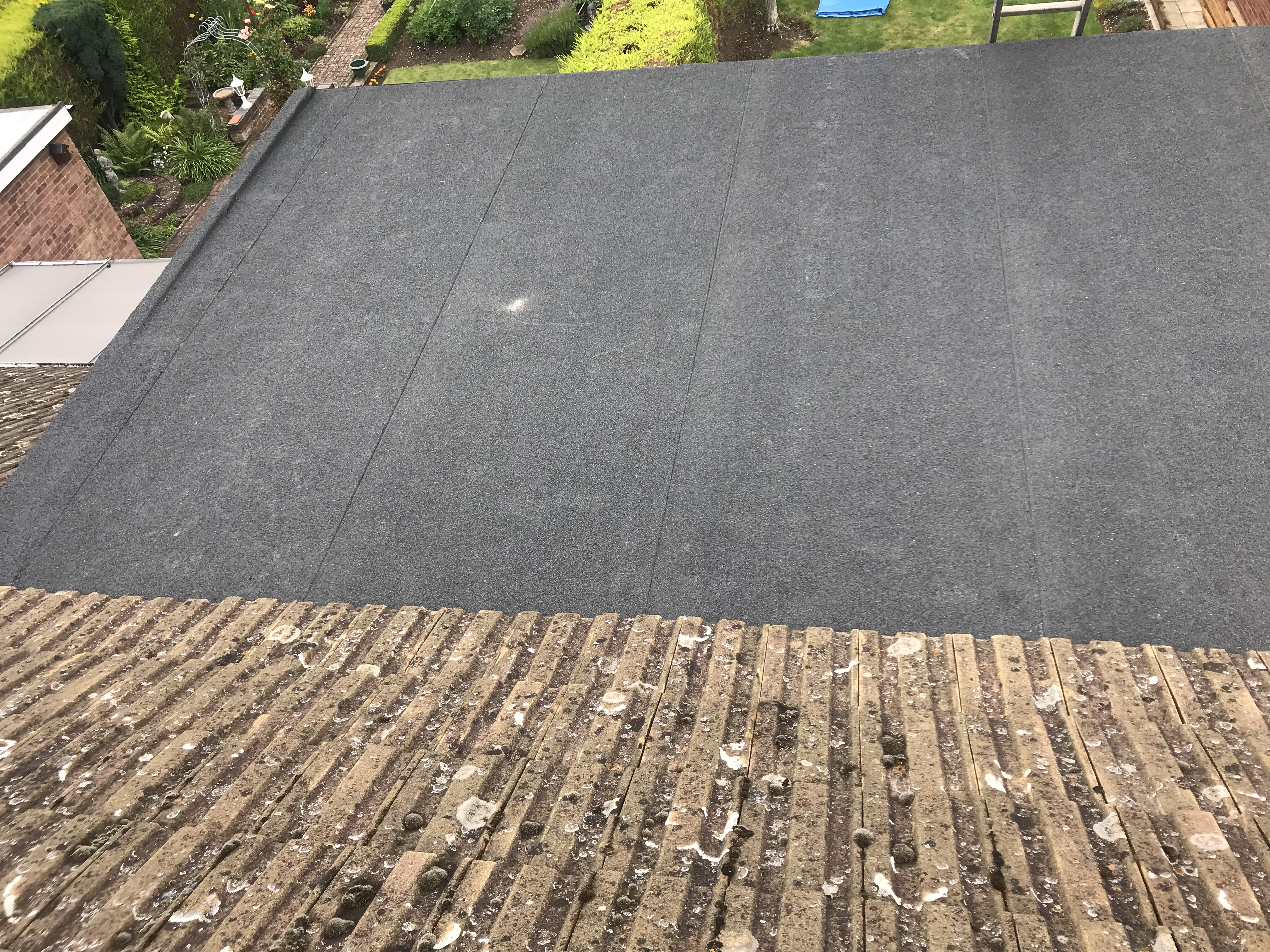Flat roof completed